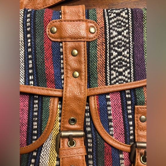 Boho crossbody handbag southwest coogie style multi print/color - Picture 5 of 16